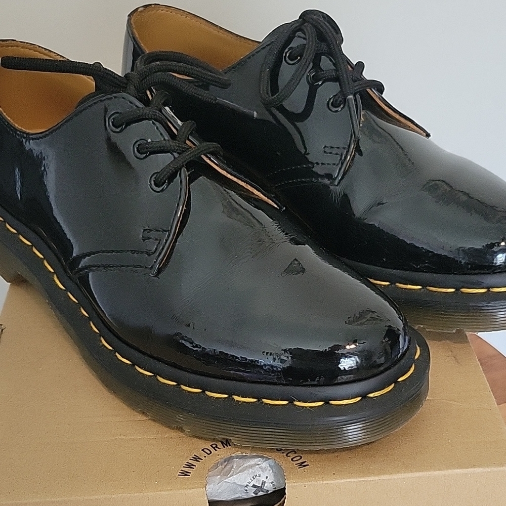 Dr. Martens Black Patent Leather Shoes